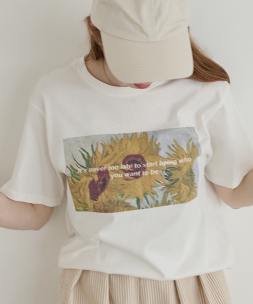 「Crisp」 半袖Tシャツ FREE ホワイト レディース_画像3