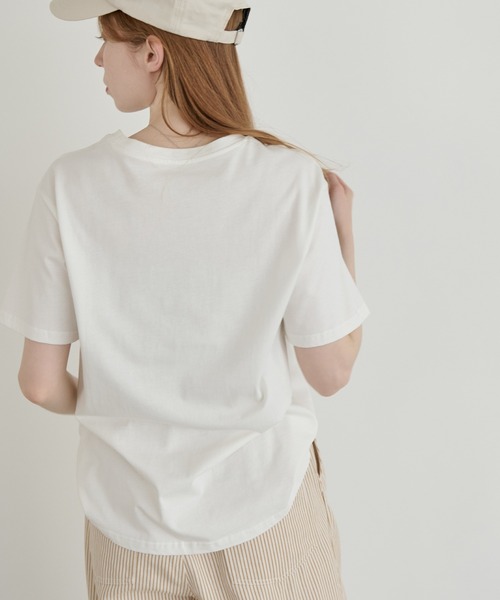 「Crisp」 半袖Tシャツ FREE ホワイト レディース_画像4