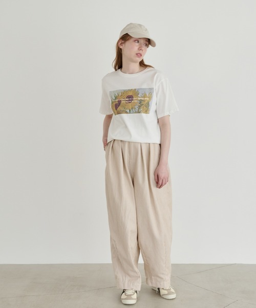 「Crisp」 半袖Tシャツ FREE ホワイト レディース_画像5