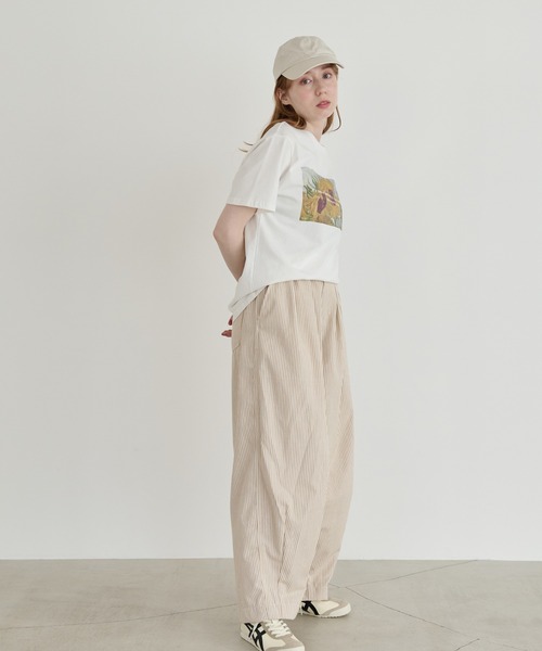 「Crisp」 半袖Tシャツ FREE ホワイト レディース_画像6