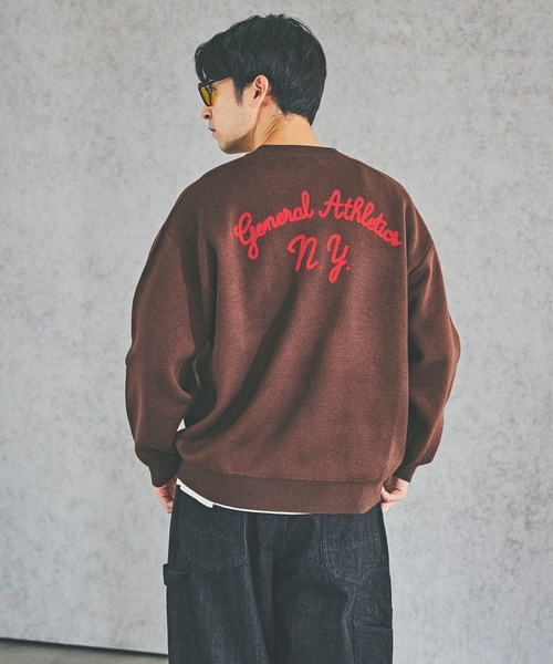 BAYFLOW（ベイフロー） セーター ニット 刺繍ロゴニットプルオーバー