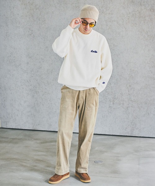 BAYFLOW（ベイフロー） セーター ニット 刺繍ロゴニットプルオーバー