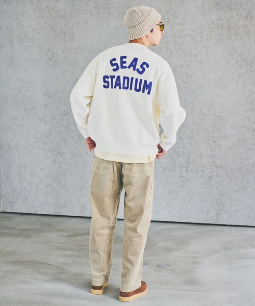 BAYFLOW（ベイフロー） セーター ニット 刺繍ロゴニットプルオーバー