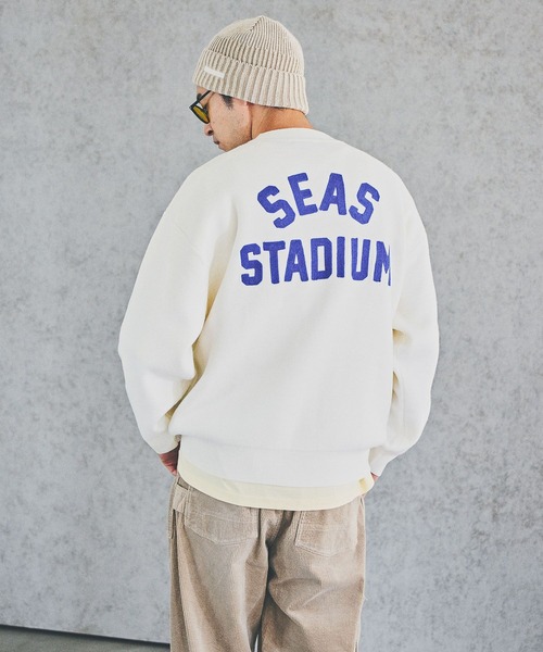 BAYFLOW（ベイフロー） セーター ニット 刺繍ロゴニットプルオーバー