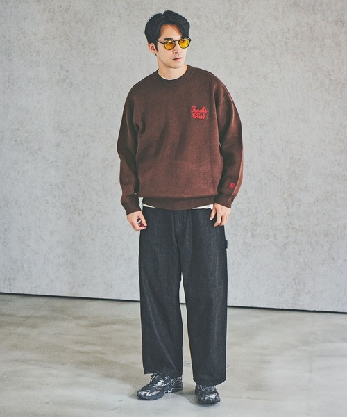 BAYFLOW（ベイフロー） セーター ニット 刺繍ロゴニットプルオーバー