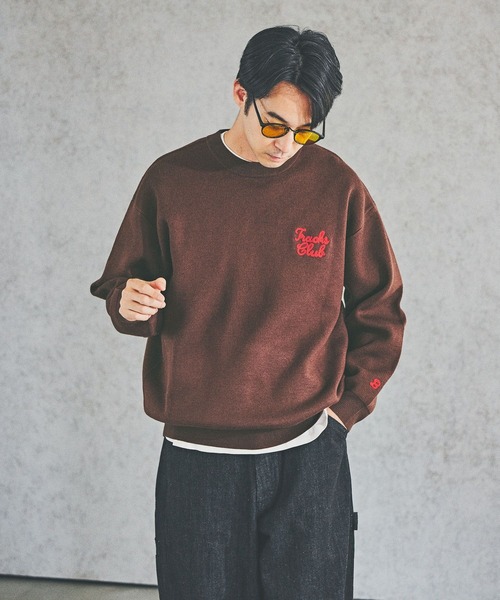 BAYFLOW（ベイフロー） セーター ニット 刺繍ロゴニットプルオーバー