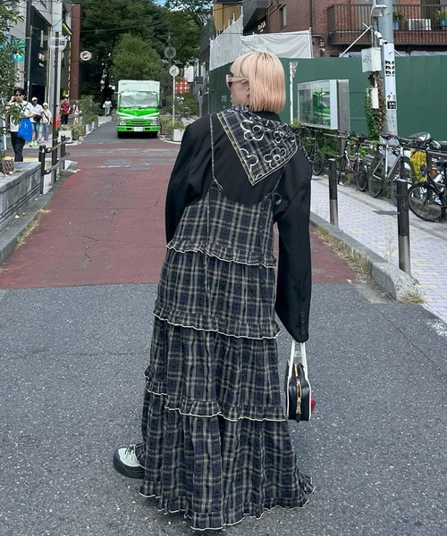 Alley Tokyo スカーフ バンダナ × Casselini」箔プリントスカーフ