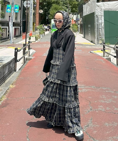 Alley Tokyo スカーフ バンダナ × Casselini」箔プリントスカーフ