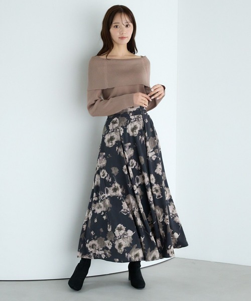 「Andemiu」 長袖ニット FREE ラベンダー レディース_画像9