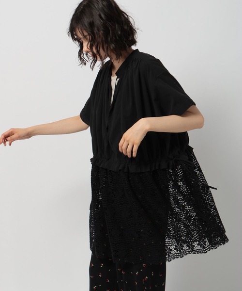 niko and…（ニコアンド） 半袖ワンピース FREE ブラック レディース