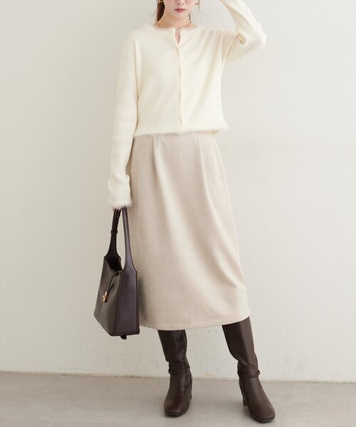 ミディ丈スカート natural couture スカート セミタイトミディ丈スカート : ZOZOTOWN