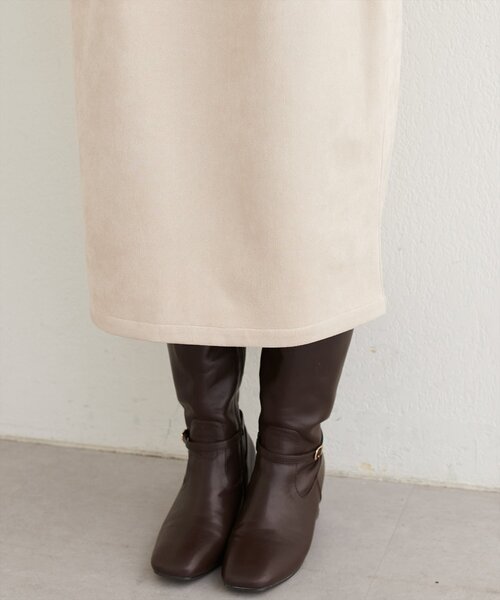 natural couture スカート セミタイトミディ丈スカート : ZOZOTOWN