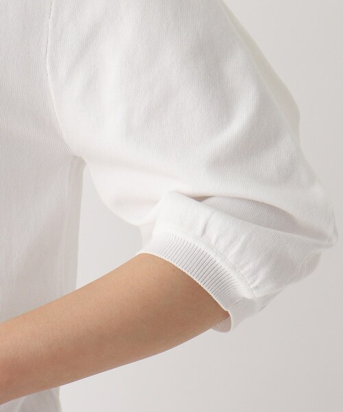 「OPAQUE.CLIP」 半袖ニット 38 ライトブルー レディースの画像6