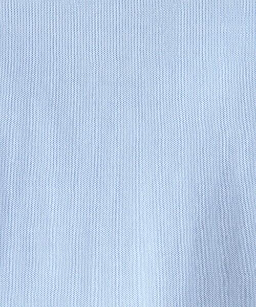 「OPAQUE.CLIP」 半袖ニット 38 ライトブルー レディースの画像7