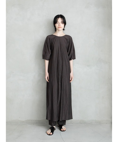 「enchainement」 半袖ワンピース フリー オフホワイト レディース_画像7