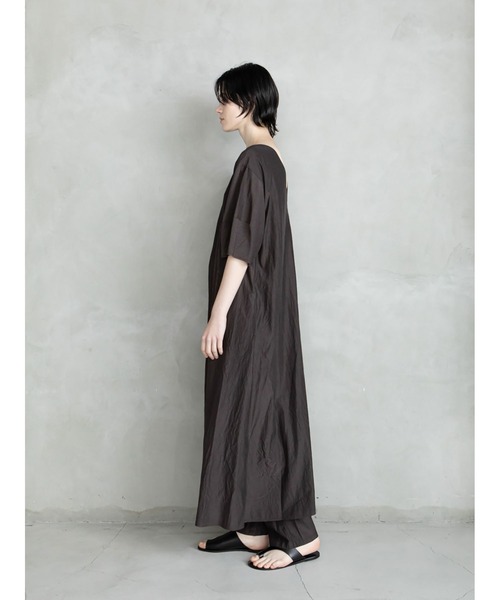 「enchainement」 半袖ワンピース フリー オフホワイト レディース_画像8