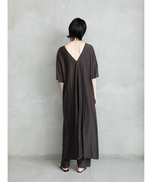 「enchainement」 半袖ワンピース フリー オフホワイト レディース_画像9