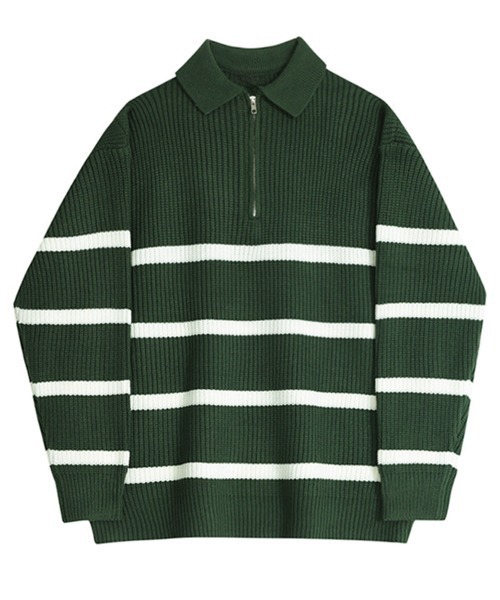 NOWLE（ノウル） セーター ニット 「NOWLE」レトロボーダー ハーフ