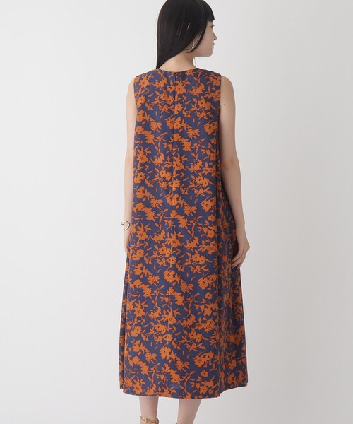 「OPAQUE.CLIP」 ノースリーブワンピース 38 オレンジ レディース_画像4