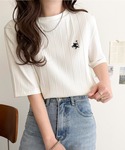tシャツ 半袖 品よく、すっと、毎日に馴染む。...の詳細画像3