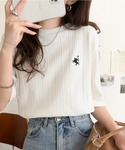 tシャツ 半袖 品よく、すっと、毎日に馴染む。...の詳細画像1
