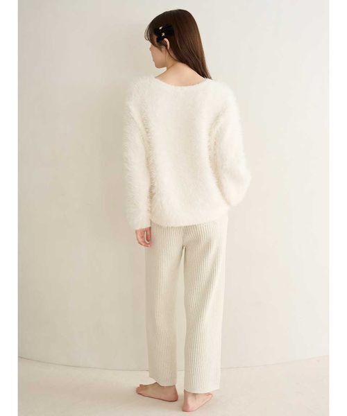 SNIDEL HOME パジャマ ルームウェア シャギーセットアップ レディース