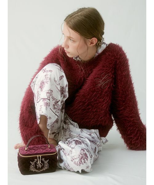 SNIDEL HOME パジャマ ルームウェア シャギーセットアップ レディース