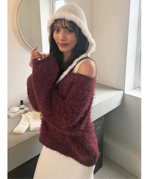 SNIDEL  シャギーセットアップ SNIDEL HOME パジャマ ルームウェア シャギーセットアップ レディース