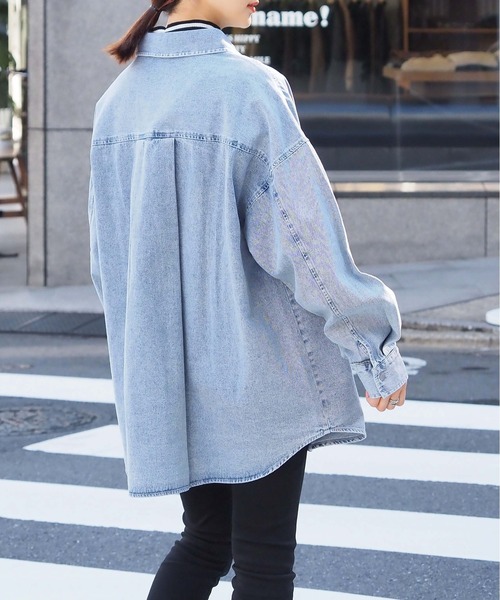 tiptop（ティップトップ） 長袖シャツ FREE サックスブルー レディース