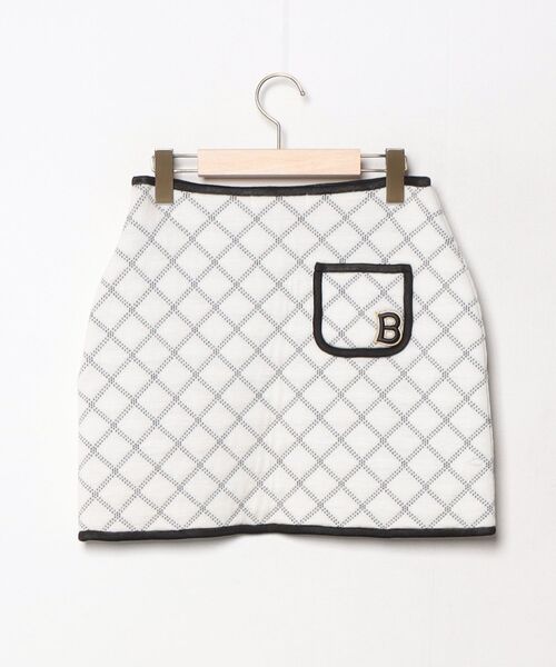 「BORDERS at BALCONY」 ミニスカート 36 ホワイト レディース_画像2