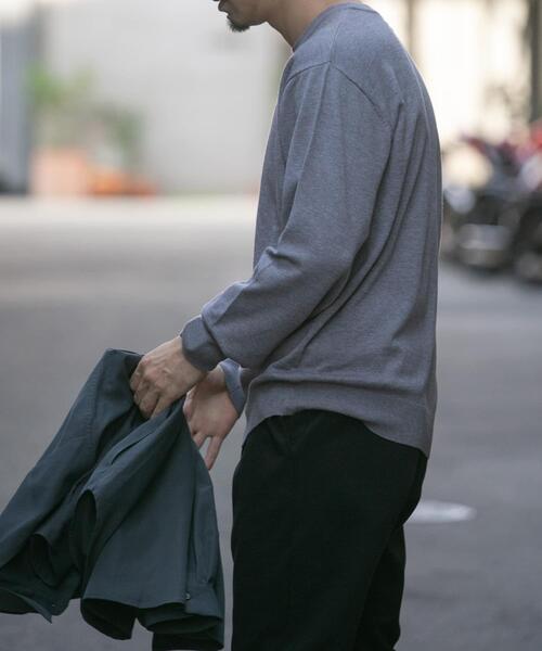 「URBAN RESEARCH ROSSO MEN」 長袖ニット LARGE グレー メンズ_画像3