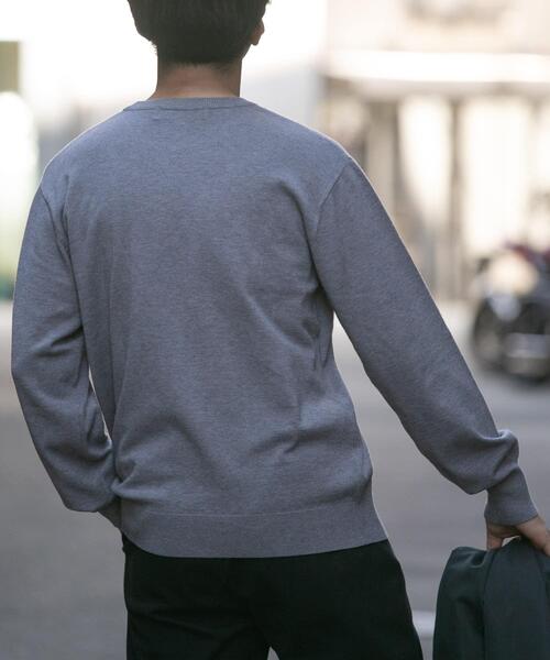 「URBAN RESEARCH ROSSO MEN」 長袖ニット LARGE グレー メンズ_画像4