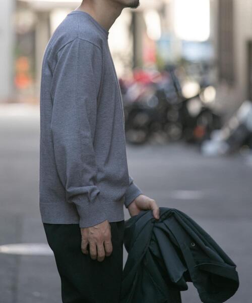 「URBAN RESEARCH ROSSO MEN」 長袖ニット LARGE グレー メンズ_画像5