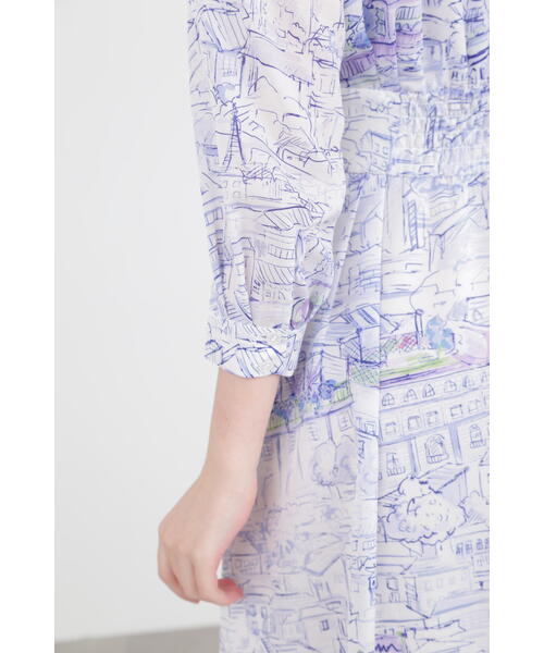 PINKY&DIANNE（ピンキー アンド ダイアン） 長袖ワンピース 36 ブルー