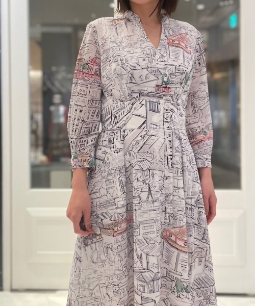 PINKY&DIANNE（ピンキー アンド ダイアン） 長袖ワンピース 36 ブルー