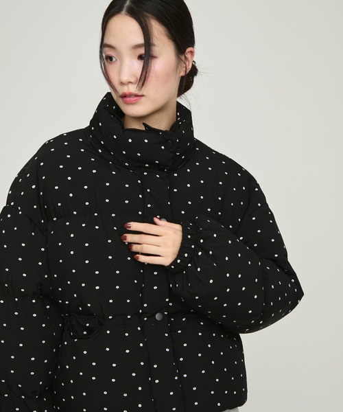 j*様 DIAPOSITIVE フラワーダウンジャケット ダウンコート 花柄 NUJOH ダウンコート ダウンジャケット Flower Dot Short Padding