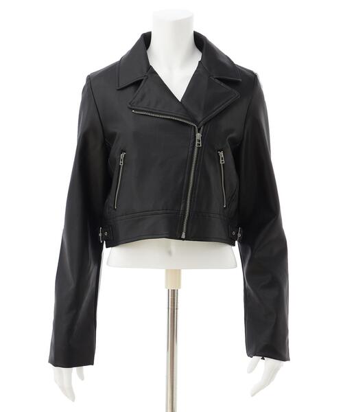 「INGNI」 ライダースジャケット M アイボリー レディース_画像2