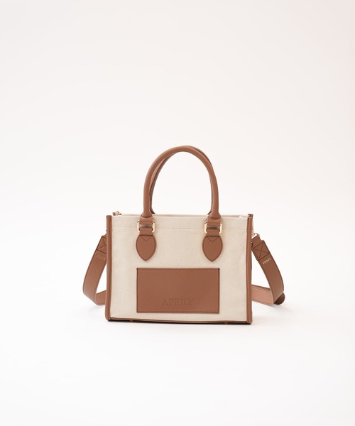 APRILY トートバッグ 3way APRILYキャンバストートバッグ S レディース