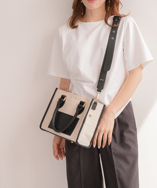 APRILY トートバッグ 3way APRILYキャンバストートバッグ S レディース