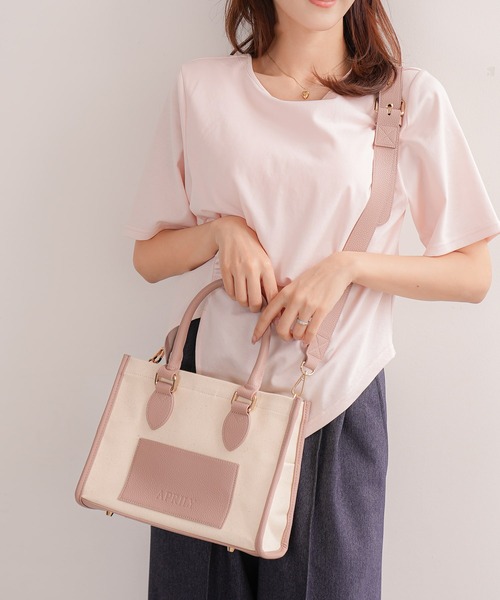 APRILY トートバッグ 3way APRILYキャンバストートバッグ S レディース