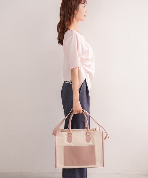 APRILY トートバッグ 3way APRILYキャンバストートバッグ S レディース