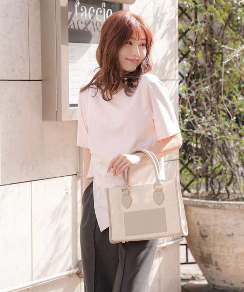 APRILY トートバッグ 3way APRILYキャンバストートバッグ S レディース