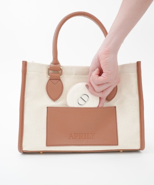 APRILY トートバッグ 3way APRILYキャンバストートバッグ S レディース