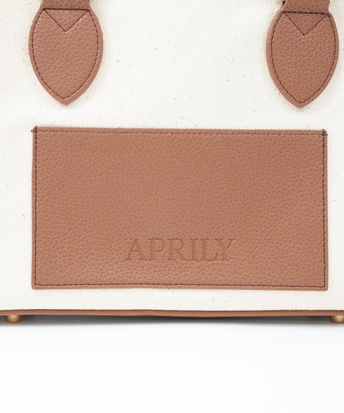 APRILY トートバッグ 小さめ 3way APRILYキャンバストートバッグ S