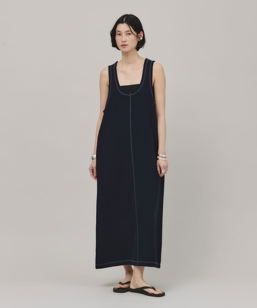 新品タグ付き　カレンソロジーサロペットスカート Curensology（カレンソロジー） サロペットスカート FREE ネイビー