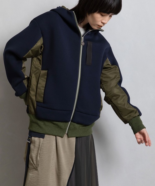 MARECHAL TERRE（マルシャルテル） 中綿ブルゾン MEDIUM ネイビー