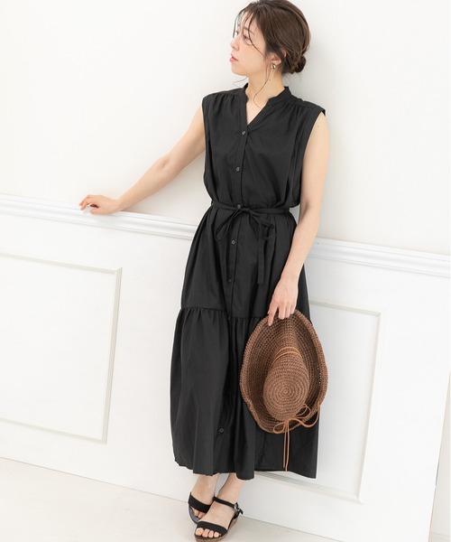 「PREFERIR」 ノースリーブワンピース MEDIUM ホワイト レディース_画像5