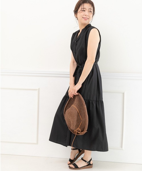 「PREFERIR」 ノースリーブワンピース MEDIUM ホワイト レディース_画像8