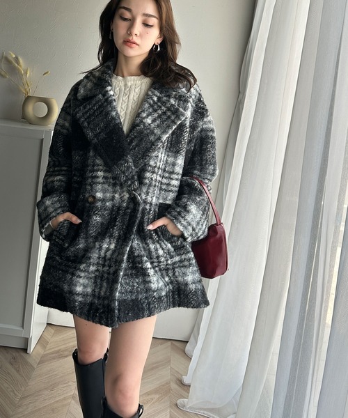 「classicalelf」 ピーコート FREE ブラック レディース_画像2