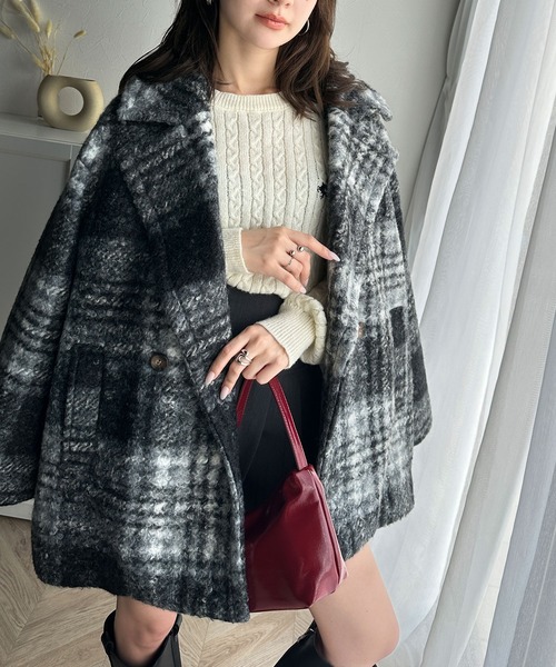 「classicalelf」 ピーコート FREE ブラック レディース_画像3